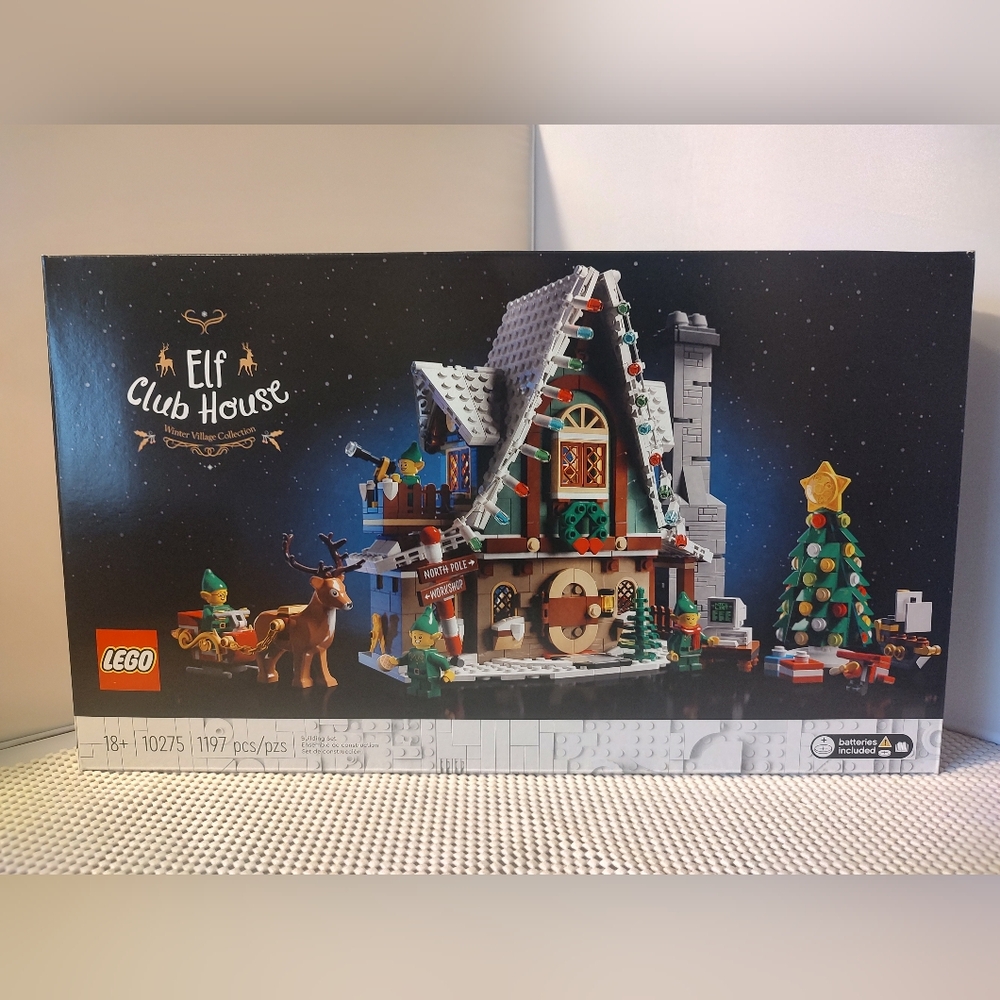 Lego 10275 Elf Club House Winter Village Collection NWT Building Toy Set